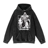 VINTAGE-KAPUZENPULLI MIT TOTENKOPF