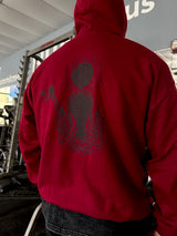 VINTAGE-KAPUZENPULLI MIT TOTENKOPF