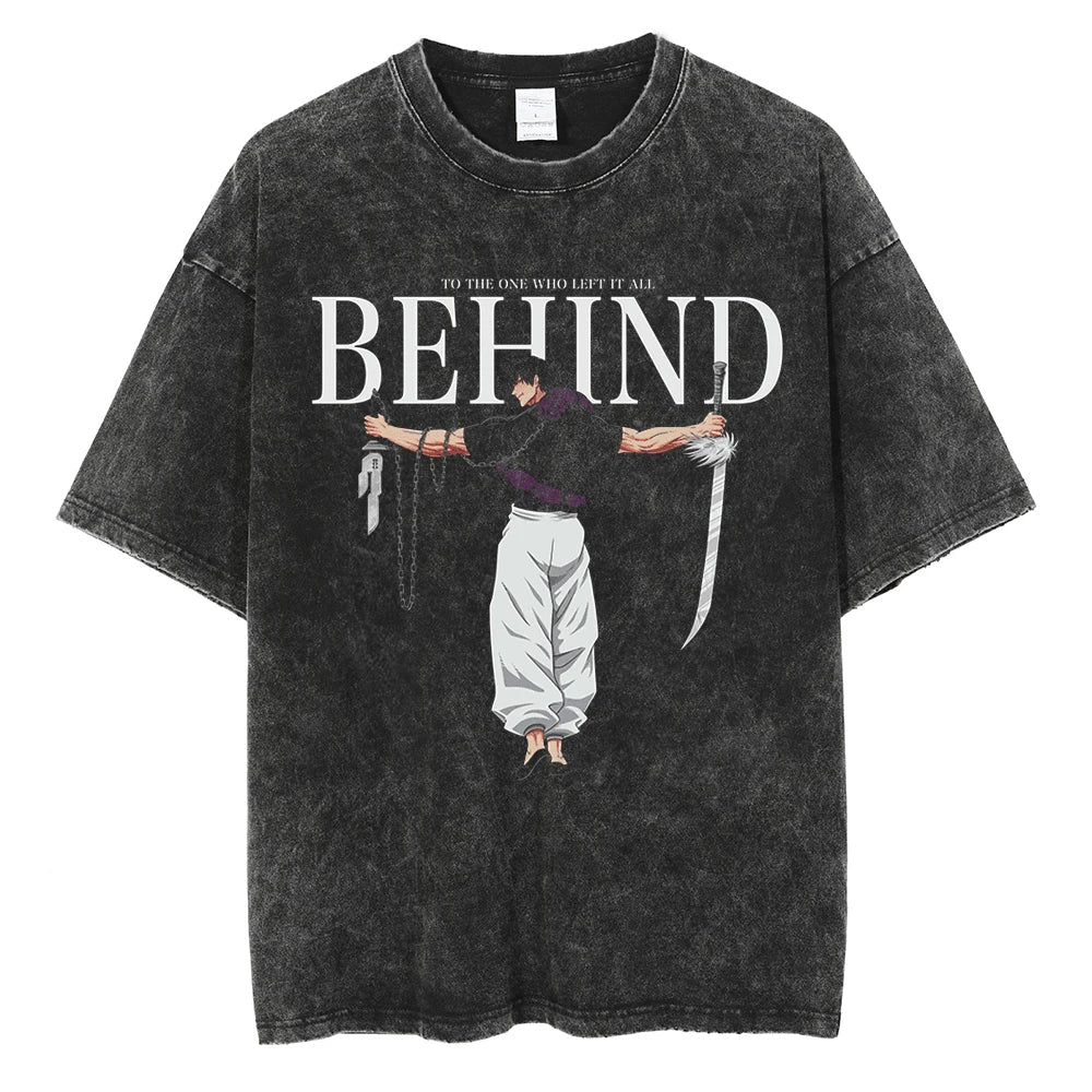 TO THE ONE WHO LEFT IT ALL BEHIND BLACK VINTAGE TEE – Pomel