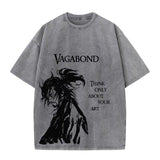 VAGABOND ROSE VINTAGE T-SHIRT MIT RÜCKENDRUCK