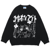 سترة محبوكة لفتاة أنمي صغيرة