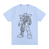 SCHWARZ-WEISSES GUNDAM-T-SHIRT