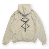 VINTAGE-KAPUZENPULLI MIT TOTENKOPF