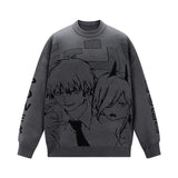 سترة محبوكة ثنائية الشيطان