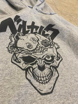 VINTAGE-KAPUZENPULLI MIT TOTENKOPF