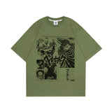 SCHWARZES T-SHIRT MIT GRAFIK „SWORDSMAN STORY“