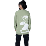 SCHWARZER STRICKPULLOVER MIT STEINEN