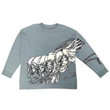 GOTHIC ANIME MÄDCHEN HIMMEL STRICKPULLOVER
