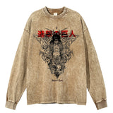 CHAOS REIGNS BEIGER VINTAGE-PULLOVER