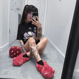 CURSE WORM FLUFFY SLIPPERS - FREE FOR ORDERS $75+