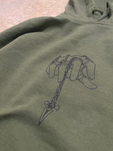 VINTAGE-KAPUZENPULLI MIT TOTENKOPF