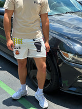 شورت بوكسر شبكي أحمر