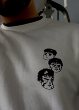 VINTAGE-KAPUZENPULLI MIT TOTENKOPF