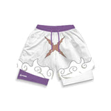 X-MARK WEISSE PERFORMANCE-SHORTS MIT KONTRAST