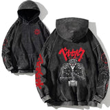 VINTAGE-KAPUZENPULLI MIT TOTENKOPF