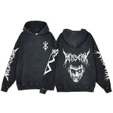 SCHWARZER KAPUZENPULLI „SWORDSMAN“