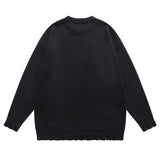 LEFT IT BEHIND – RISSEN-STRICKPULLOVER