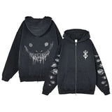 VINTAGE-KAPUZENPULLI MIT TOTENKOPF