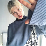 GOTHIC ANIME MÄDCHEN HIMMEL STRICKPULLOVER
