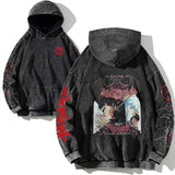VINTAGE-KAPUZENPULLI MIT TOTENKOPF