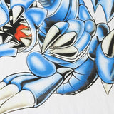 CRIMSON BLUE DRAGON VINTAGE TEE - Pomel