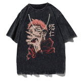 CURSE SMILE VINTAGE TEE - Pomel