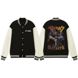 BLACK SWORDSMAN - BASEBALL VARSITY JACKET - Pomel