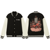 BEAST OF DARKNESS - BASEBALL VARSITY JACKET - Pomel
