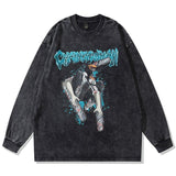 SAPPHIRE CHAINSAW VINTAGE SWEATER - Pomel