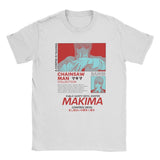 MAKIMA CHAINSAW MAN WHITE TEE - Pomel