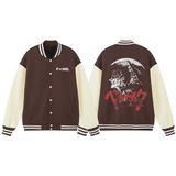 GUTS BLOOD MOON - BASEBALL VARSITY JACKET - Pomel