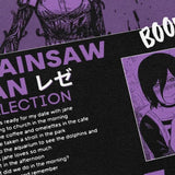 CHAINSAW MAN REZE BLACK TEE - Pomel