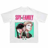 SPY FAMILY WHITE VINTAGE TEE - Pomel