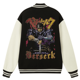 BLACK SWORDSMAN - BASEBALL VARSITY JACKET - Pomel