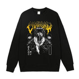 CHAINSAW MAN BLACK VINTAGE SWEATER - Pomel