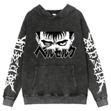 GUTS GRINING FADED HOODIE - Pomel