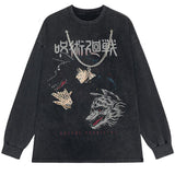 DIVINE DOGS VINTAGE SWEATER - Pomel