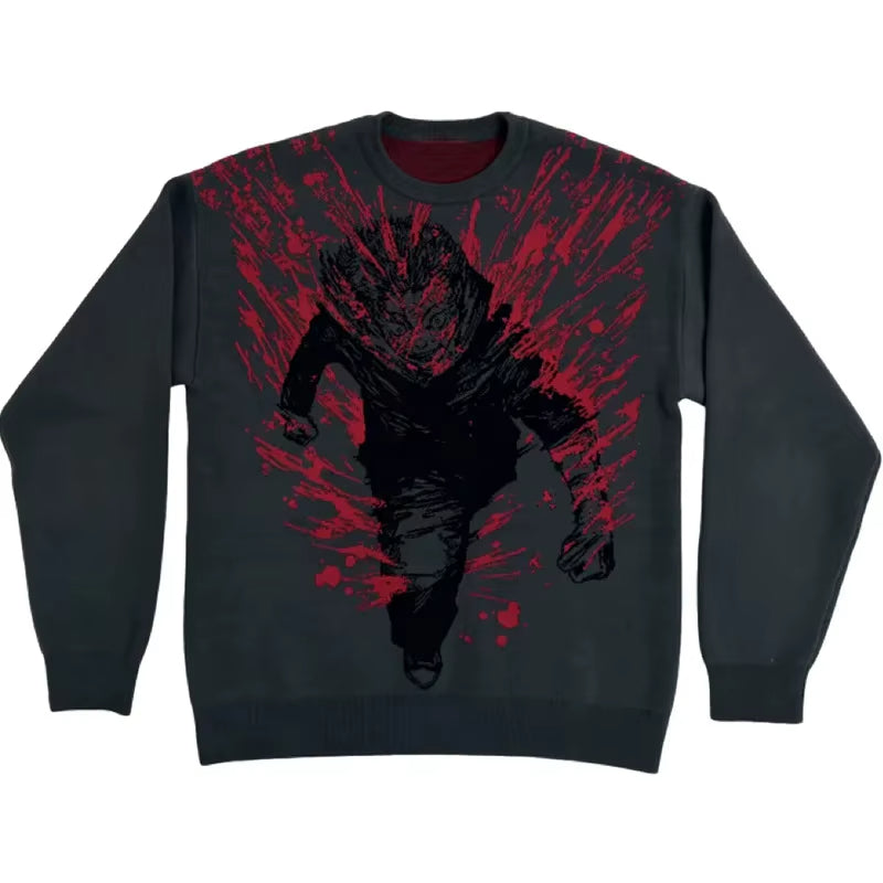 BLACK FLASH KNITTED SWEATER