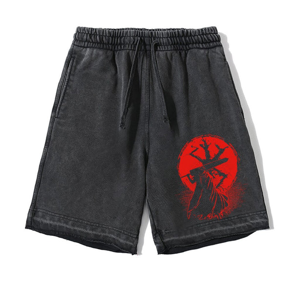 BLACK SWORDSMAN VINTAGE SHORTS