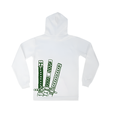 KING OF HELL WHITE GRAPHIC HOODIE