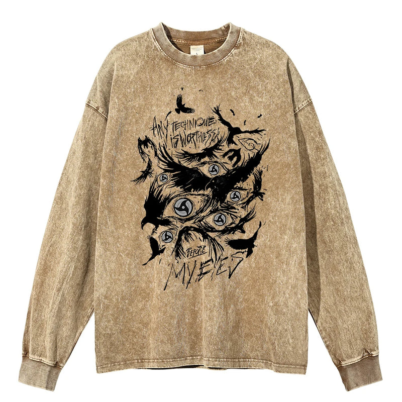 ABSOLUTE EYES BEIGE VINTAGE SWEATER