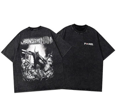 CHAINSAW REALM BACKPRINT VINTAGE TEE