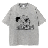 DOWN! BEIGE VINTAGE TEE