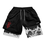 THE BRAND OF SACRIFICE RED PERFORMANCE SHORTS