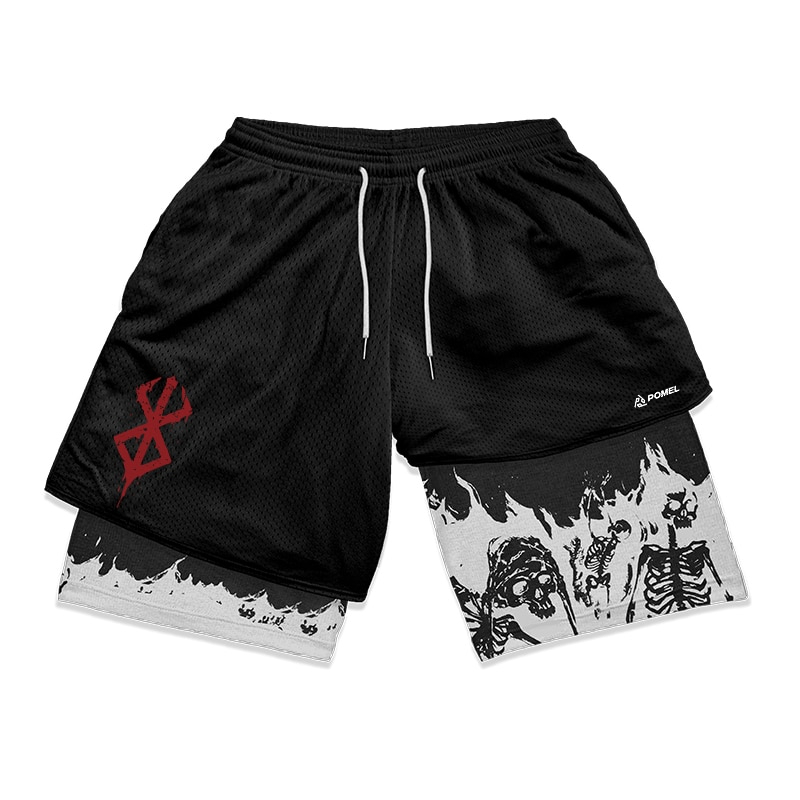 THE BRAND OF SACRIFICE RED PERFORMANCE SHORTS