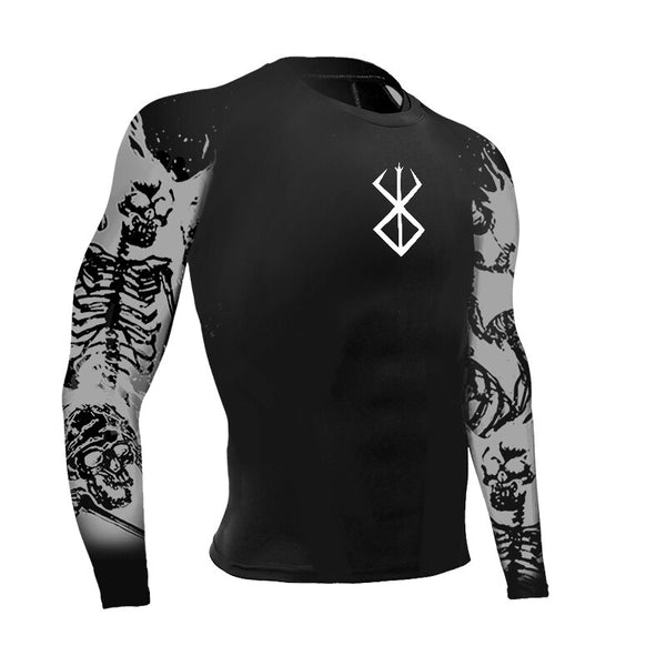 BOS COMPRESSION LONG SKULLS SLEEVE