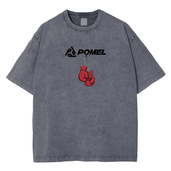 POMEL X BOXING GRAY VINTAGE TEE