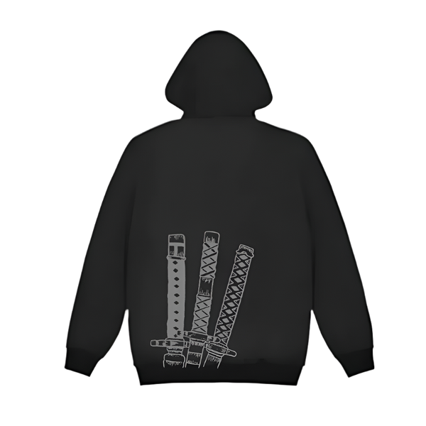 KING OF HELL BLACK GRAPHIC HOODIE