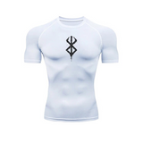 TORMENTED WHITE COMPRESSION SHORT SLEEVE