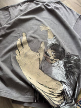 CURSED RESURGENCE STONE GREY TEE